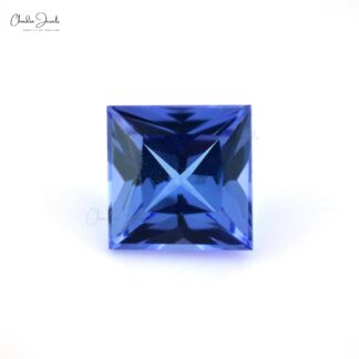 3MM Genuine Tanzanite Square Cut AAA Loose Gemstone for Sale, 1 Piece