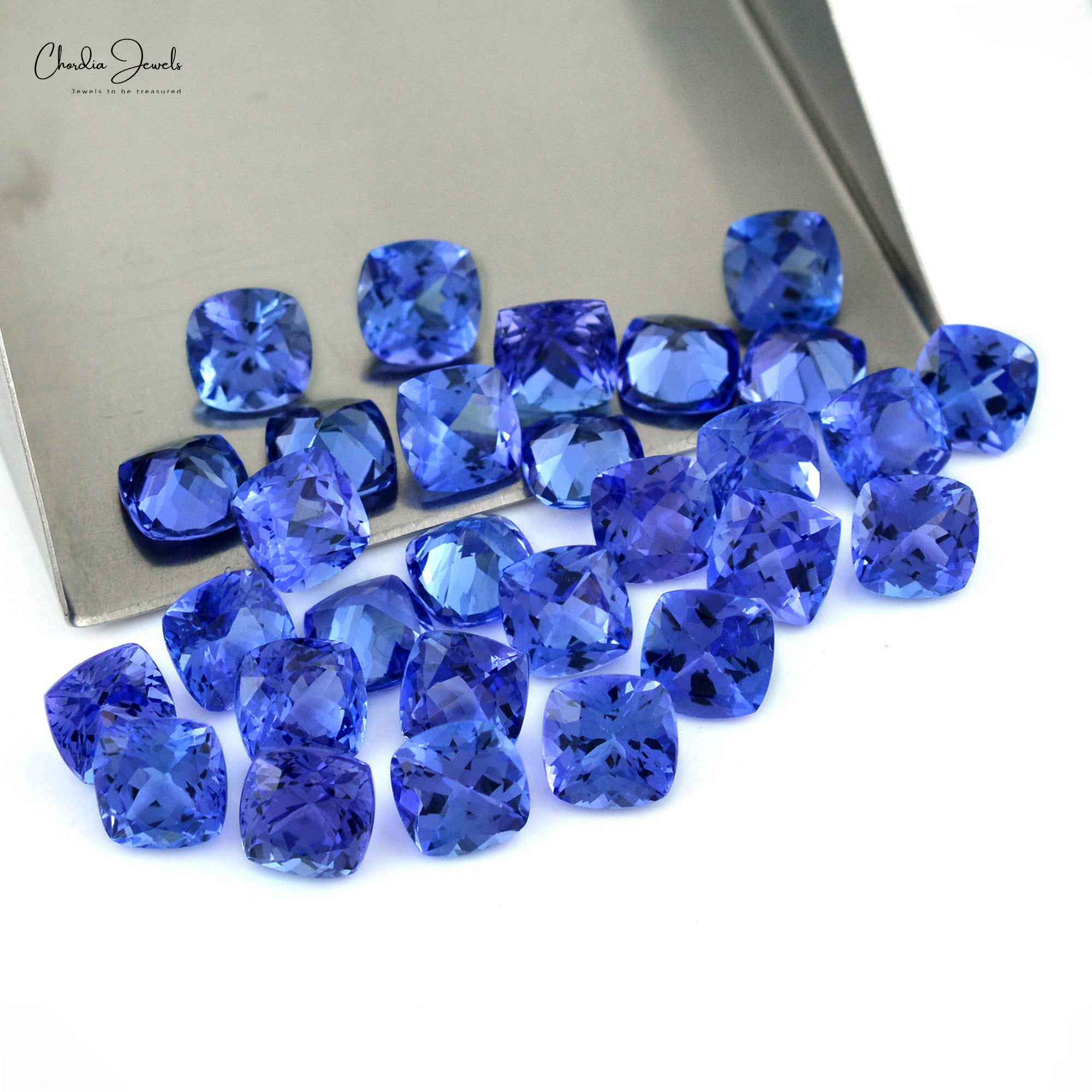 December Birthstone AAA Natural Tanzanite 5MM Cushion Cut for Making Jewelry, 1 Piece