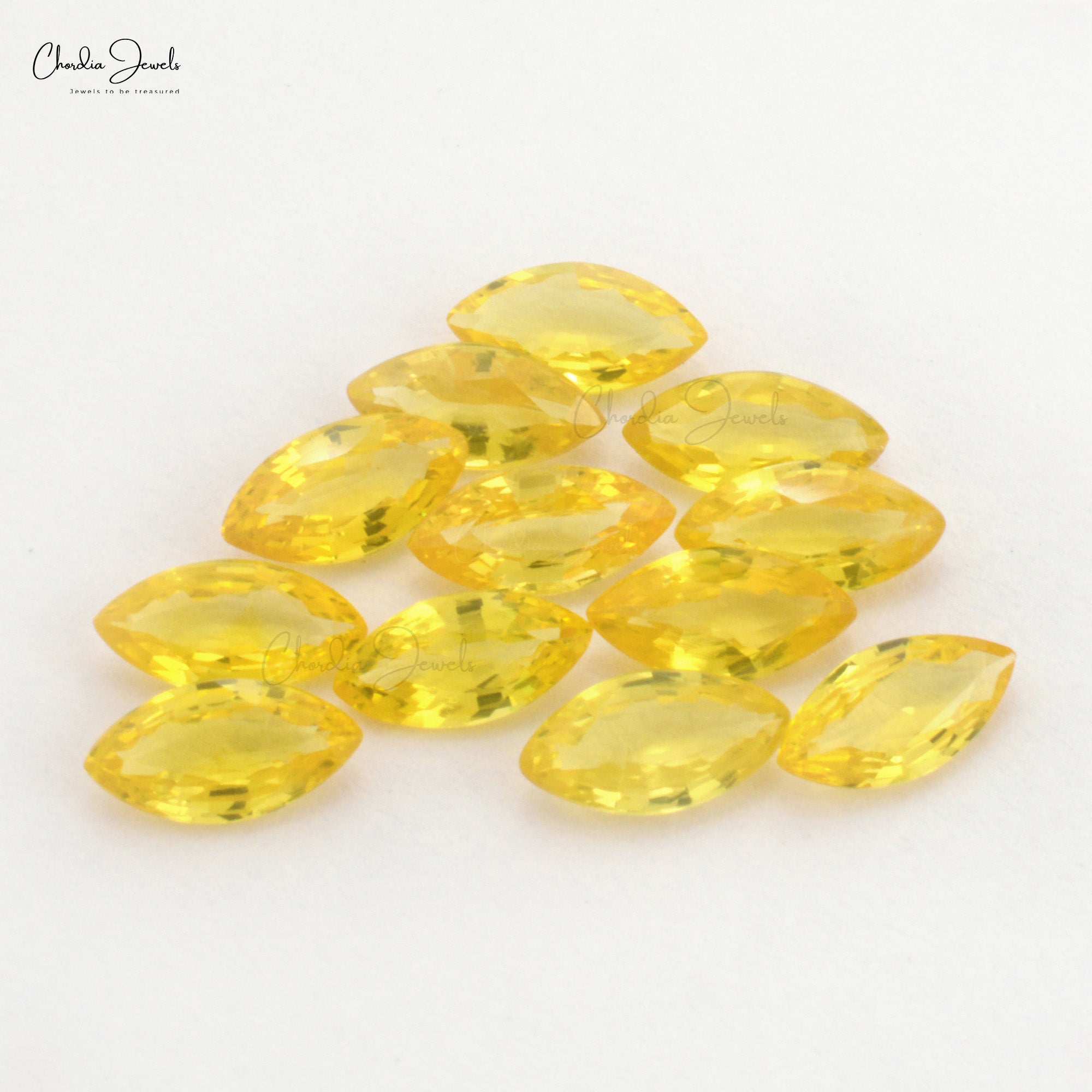4x2mm Yellow Sapphire Marquise Fine Quality Gemstone For Jewelry, 1 Piece