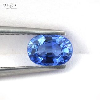 1.32 carat Super Fine Quality Blue Sapphire Oval Cut Gemstone for Making Necklaces, 1 Piece
