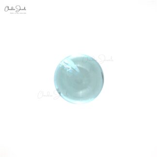 Round Cabochon 5X5MM March Birthstone Aquamarine Loose Gemstone Supplier, 25 Piece