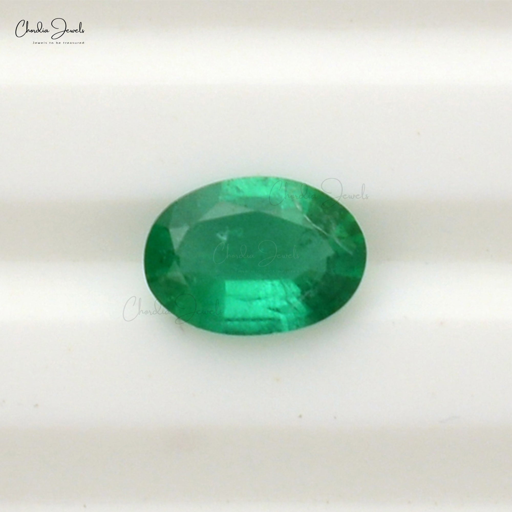 7X5MM Zambian Emerald Oval Faceted Cut Precious Gemstone at Sale, 1 Piece