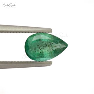 Pear Faceted Cut Emerald 1.20 Carat Loose Gemstone Supplier, 1 Piece