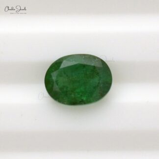 Natural Zambian Emerald 8X6MM Oval Cut Loose Gemstone for Sale, 1 Piece