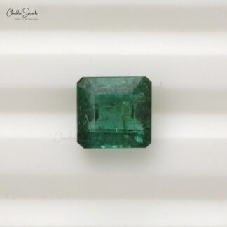 2.20 Carat Genuine Zambian Emerald Octagon Faceted Precious Loose Gemstone, 1 Piece