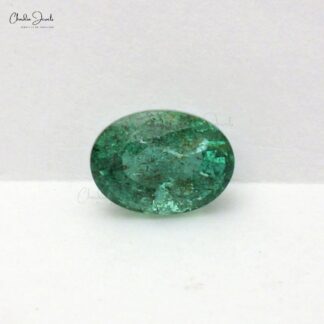 Oval Faceted Cut 2.15 Carat Zambian Emerald Loose Gemstone at Sale, 1 Piece