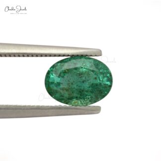 Oval Faceted Cut 2.15 Carat Zambian Emerald Loose Gemstone at Sale, 1 Piece