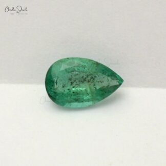 Pear Faceted Cut Emerald 1.20 Carat Loose Gemstone Supplier, 1 Piece