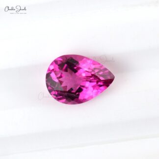 AAA Grade 8X6MM Pear Cut Pink Tourmaline Loose Gemstone for Sale, 1 Piece