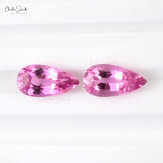 Pink Tourmaline Pear Cut Super Fine Quality 10X5MM Loose Gemstone for Sale, 2 Piece