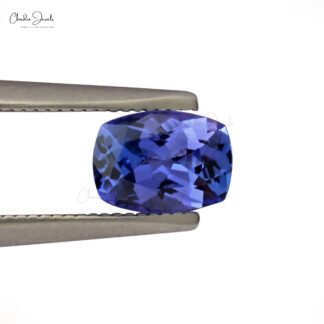 High Quality 3.49 Carats Tanzanite Cushion Cut Semi Precious Gemstone, 4 Piece