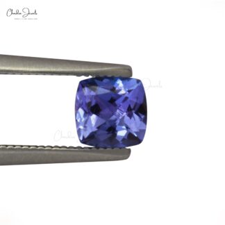 Natural Tanzanite Square Cushion Cut 6X6MM Loose Gemstone, 1 Piece