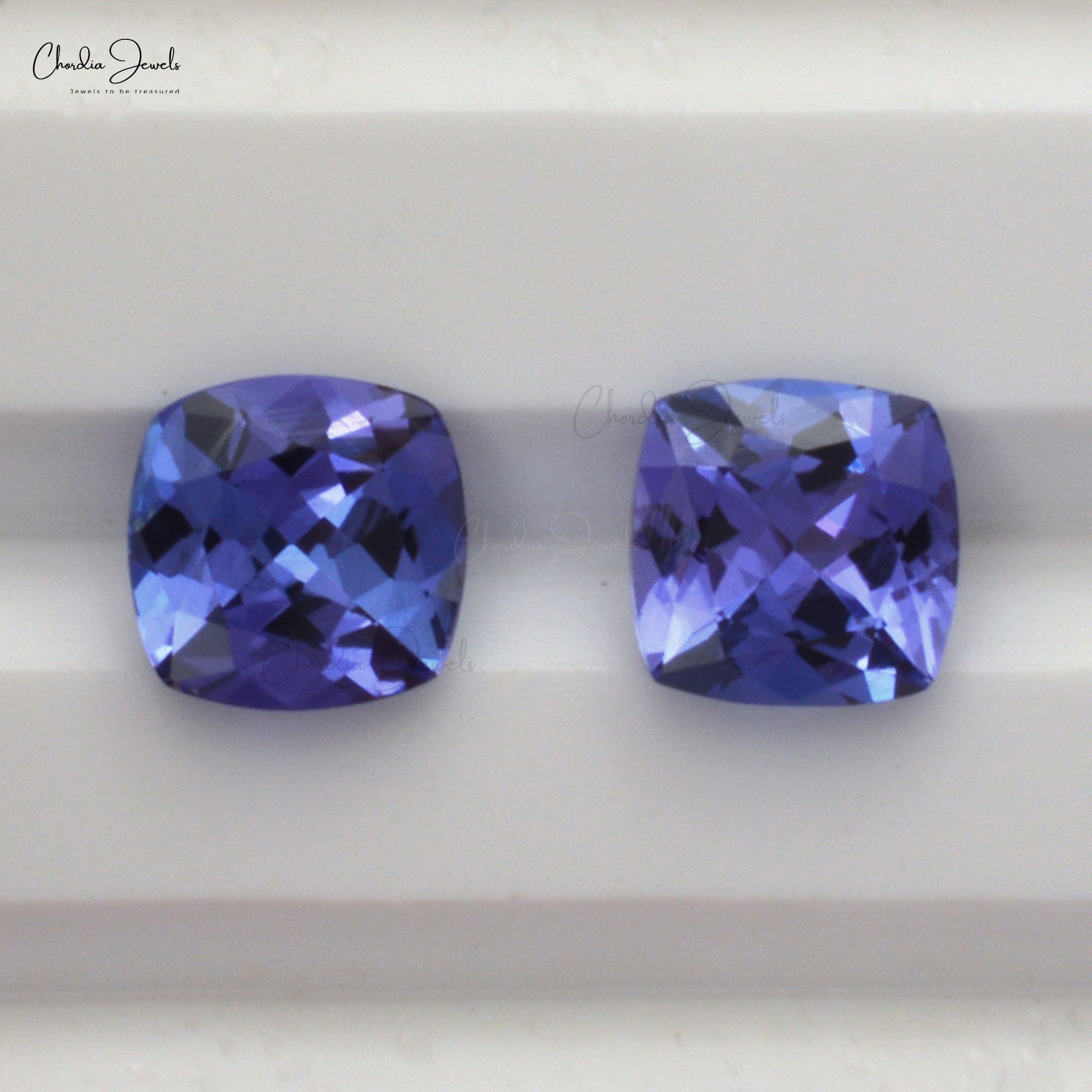 Natural Tanzanite Square Cushion Cut 6X6MM Loose Gemstone, 1 Piece