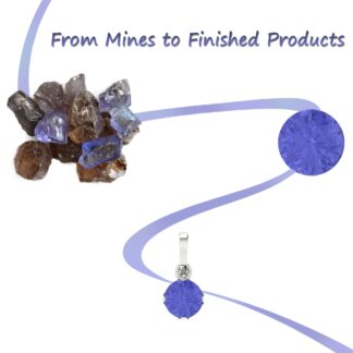 AAA Tanzanite Floral Dangle Earring In 925 Sterling Silver Zircon Lever Back Earrings