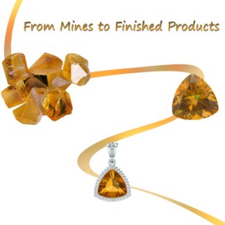 Solitaire Push Back Earring With 0.77 Ct Citrine Prong Set In Solid Sterling Silver Studs