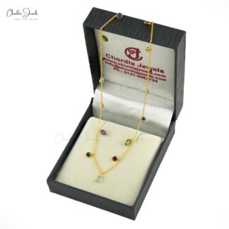 Multi Stone Charm With 5.19 Ct Oval And Round Cut Mix Gemstone 925 Silver Pendant