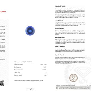 Real Tanzanite 10.7 Ct Round Cut Certified Loose Gemstone For Sale, 1 Piece