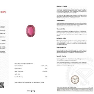 19×8 MM Natural Oval Cut Pink Tourmaline Gemstone for Necklace, 1 Piece