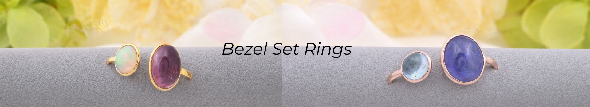 Bezel Set Rings