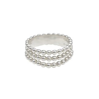 High Polish 925 Sterling Silver Stackable Engagement Band Rings For Her