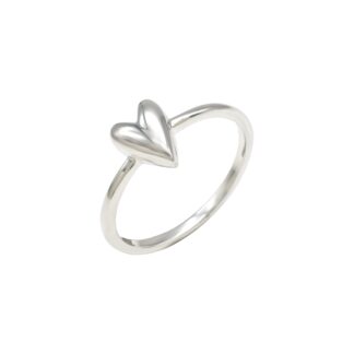 Heart Shape High Polished 925 Sterling Silver Handmade Proposal Ring For Her