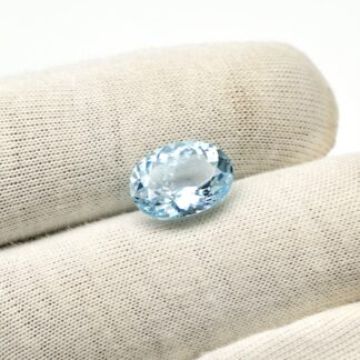 AAA Aquamarine 3.62 CT Oval Cut Certified Loose Gemstone For Ring Making, 1 Piece
