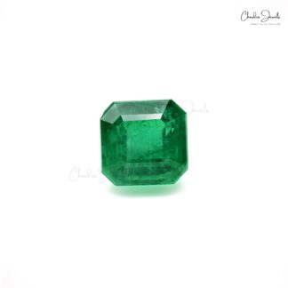 10.70x10.50x8 mm Precious Emerald Square Octagon Cut Gemstone, 6.57 Ct