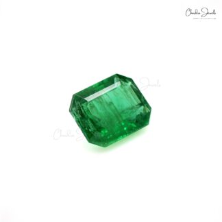 AAA Grade 2.53 Carat Emerald Octagon Cut Top Quality Loose Gemstone for Jewelry, 1 Piece