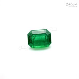 High Quality 100% Natural Emerald Octagon Cut 6.08 Carat Loose Gemstone, 1 Piece