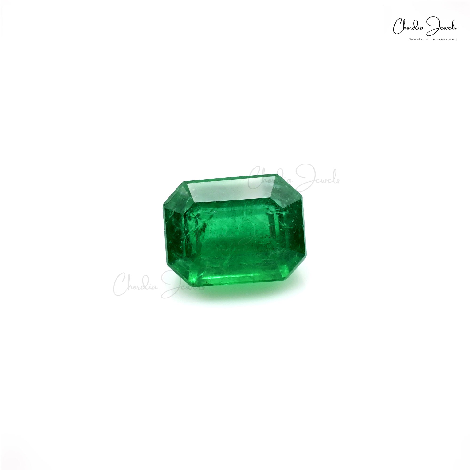 High Quality 100% Natural Emerald Octagon Cut 6.08 Carat Loose Gemstone, 1 Piece