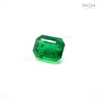 High Quality 100% Natural Emerald Octagon Cut 6.08 Carat Loose Gemstone, 1 Piece