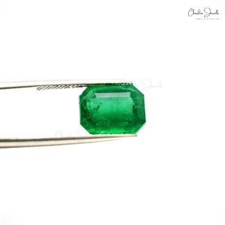 High Quality 100% Natural Emerald Octagon Cut 6.08 Carat Loose Gemstone, 1 Piece