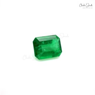 Precious Emerald 3.83 Carat Octagon Cut Loose Gemstone for Rings, 1 Piece