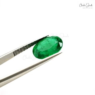 Top Quality 6.33 Carat Oval Cut Zambian Emerald Gemstone at Wholesale Price, 1 Piece