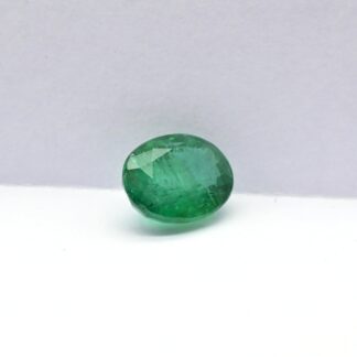 Oval Cut Faceted Emerald Gemstone by chordia jewels