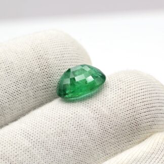 Oval Cut Faceted Emerald Gemstone at cheap price