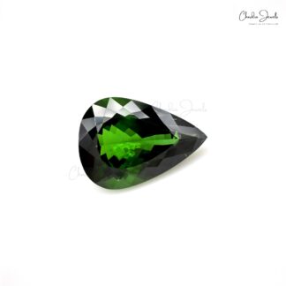 9.84 Carat 100% Natural Green Tourmaline Pear Cut Precious Loose Gemstone, 1 Piece