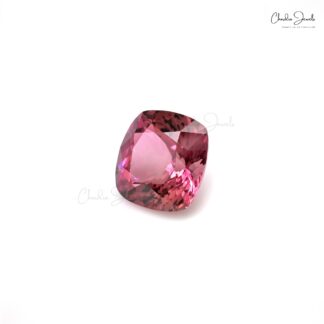5.55 Ct Natural Tourmaline Cushion Cut Loose Gemstone for Earrings, 1 Piece