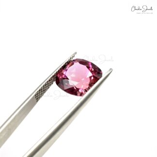 5.55 Ct Natural Tourmaline Cushion Cut Loose Gemstone for Earrings, 1 Piece