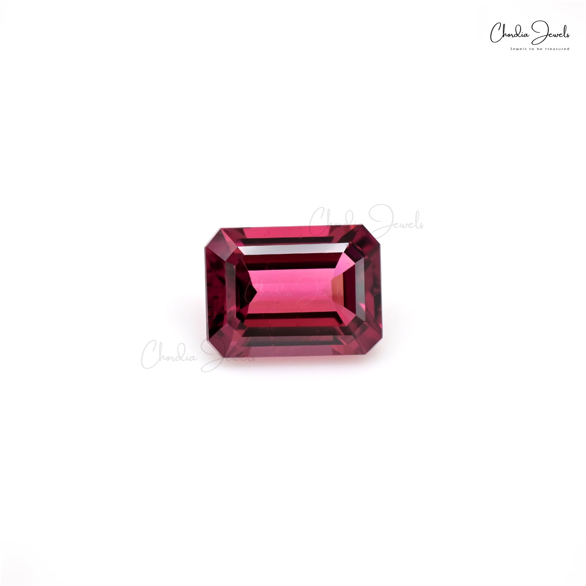 October Birthstone 4.37 Ct Rubellite Tourmaline Octagon Cut AAA Quality Loose Gemstone, 1 Piece