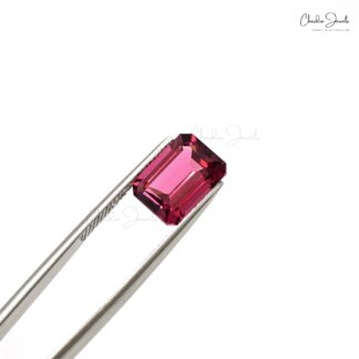 October Birthstone 4.37 Ct Rubellite Tourmaline Octagon Cut AAA Quality Loose Gemstone, 1 Piece