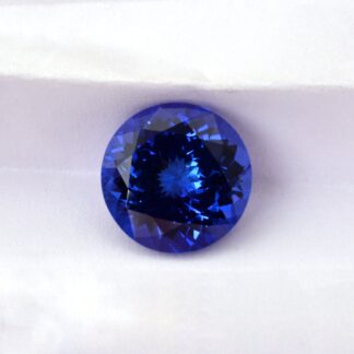 Real Tanzanite 10.7 Ct Round Cut Certified Loose Gemstone For Sale, 1 Piece