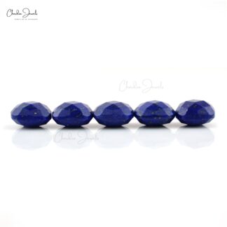 Square Briolette 9mm Lapis Lazuli Loose Wholesale Stone Lot, 5 Piece