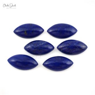 Semi Precious Lapis Lazuli 11.30 Ct Marquise Loose Cabochon for Gold Silver Jewelry