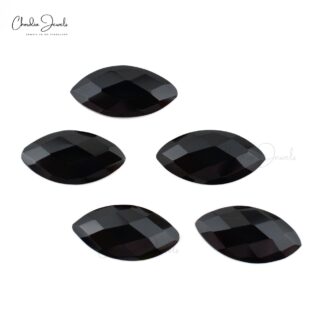 Black Spinel 12x6mm Marquise Both Side Faceted Lose Stones At Offer Price, 8 Piece