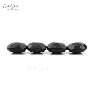 Delicate 12.15 Ct Black Spinel Square Briolette Loose Wholesale Gemstone Lot, 4 Piece