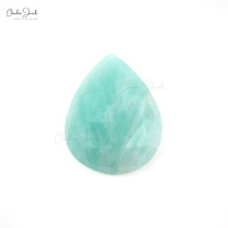AAA Amazonite 10x8mm Pear Rose Cut Gemstone For Ring Making, 1 Piece